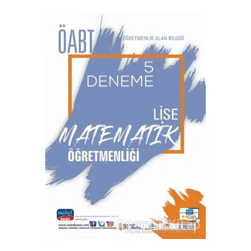 2021 ÖABT Öğretmenlik Alan Bilgisi Lise Matematik Öğretmenliği 5 Deneme