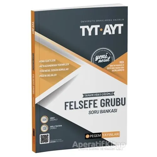 2022 TYT - AYT Felsefe Grubu Soru Bankası - Kolektif - Pegem Akademi Yayıncılık