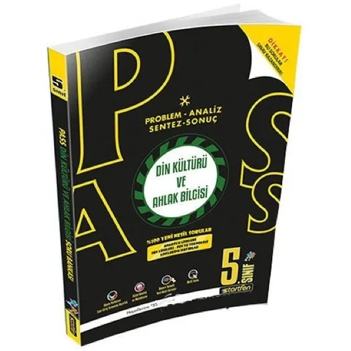 5. Sınıf Din Kültürü ve Ahlak Bilgisi PASS Soru Bankası Startfen Yayınları