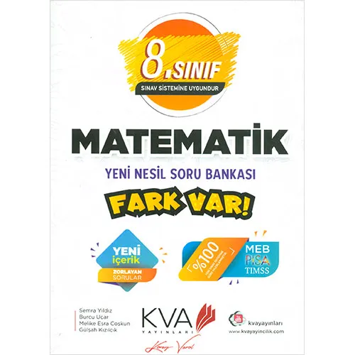 8. Sınıf Matematik Yeni Nesil Soru Bankası Fark Var Koray Varol Akademi