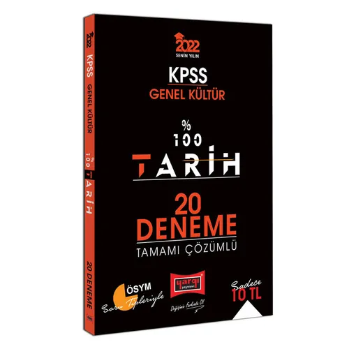 Yargı 2022 KPSS Genel Kültür %100 Tarih Tamamı Çözümlü 20 Deneme