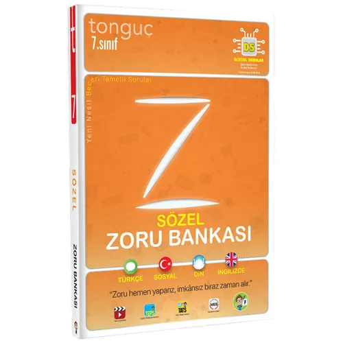 Tonguç Yayınları 7.Sınıf Sözel Zoru Bankası