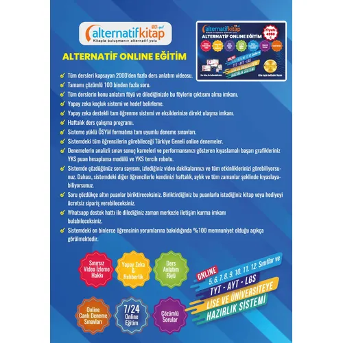 Alternatif Online Eğitim Seti (12 AYLIK)