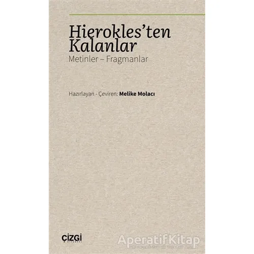 Hieroklesten Kalanlar - Kolektif - Çizgi Kitabevi Yayınları