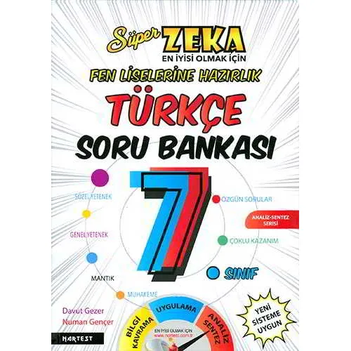 Nartest 7.Sınıf Süper Zeka Türkçe Soru Bankası