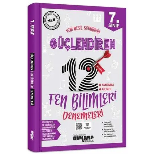 7. Sınıf Fen Bilimleri Güçlendiren 12 Deneme ?Ankara Yayıncılık