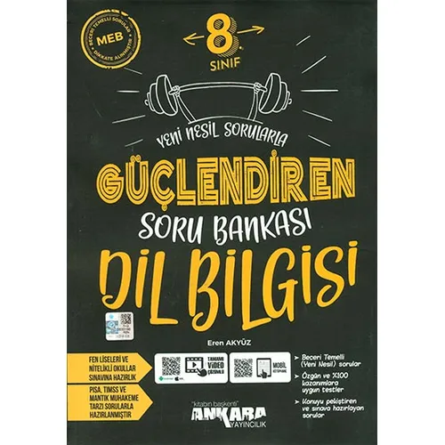 8.Sınıf Güçlendiren Dil bilgisi Soru Bankası Ankara Yayıncılık