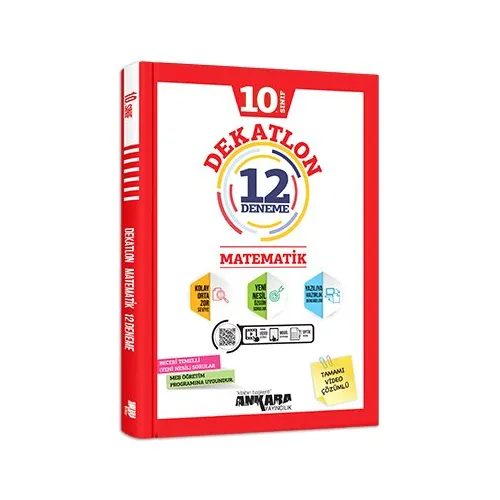 10. Sınıf Matematik Dekatlon 12 Deneme Ankara Yayıncılık
