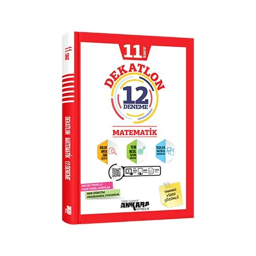 11. Sınıf Matematik Dekatlon 12 Deneme Ankara Yayıncılık