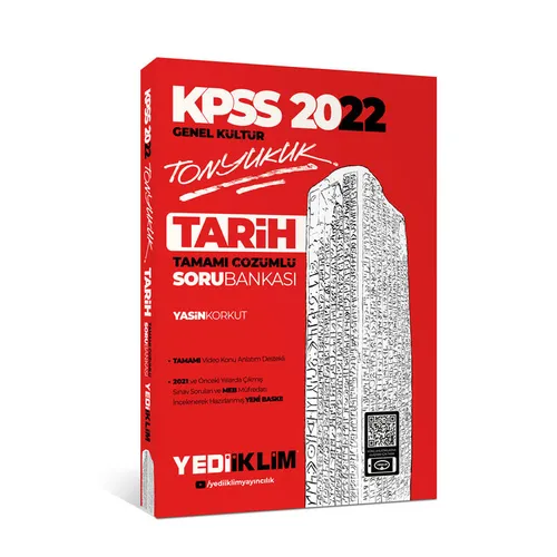 Yediiklim 2022 KPSS Genel Kültür Tonyukuk Tarih Tamamı Çözümlü Soru Bankası