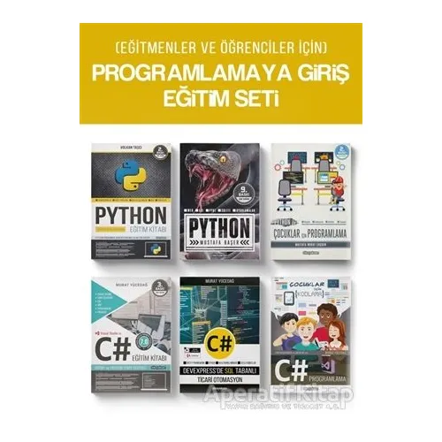 (Eğitmenler ve Öğrenciler İc¸in) Programlamaya Giris¸ Eğitim Seti (6 Kitap Takım)