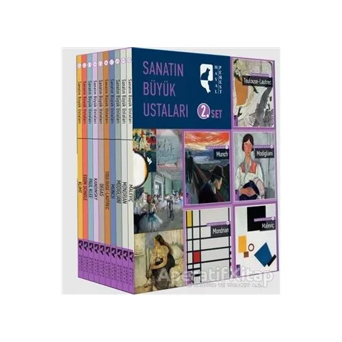Sanatın Büyük Ustaları 2.Set (10 Kitap Takım) - Kolektif - HayalPerest Kitap