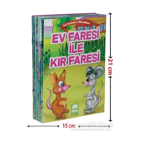 La Fontaine Masalları (10 Kitap+Soru Kitapçığı) - Jean de la Fontaine - Ema Kitap
