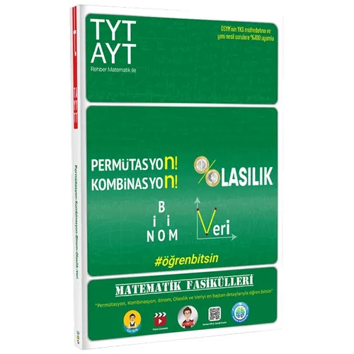 Tonguç Akademi TYT-AYT Matematik Fasikülleri-Permütasyon, Kombinasyon, Olasılık, Binom, Veri