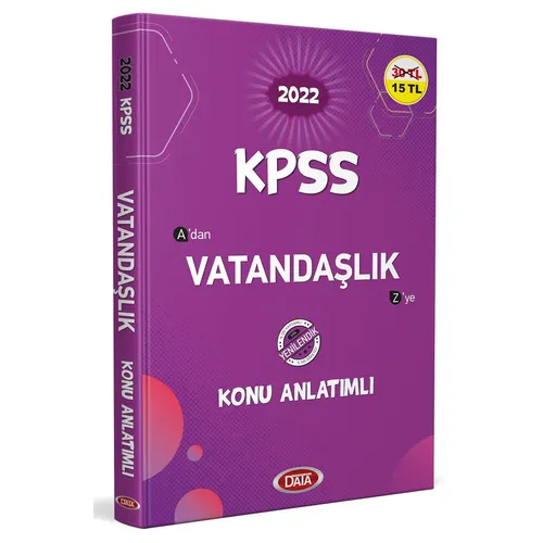 Data 2022 KPSS Vatandaşlık Konu Anlatımlı