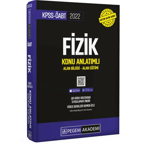 Pegem Akademi 2022 KPSS ÖABT Fizik Konu Anlatımlı