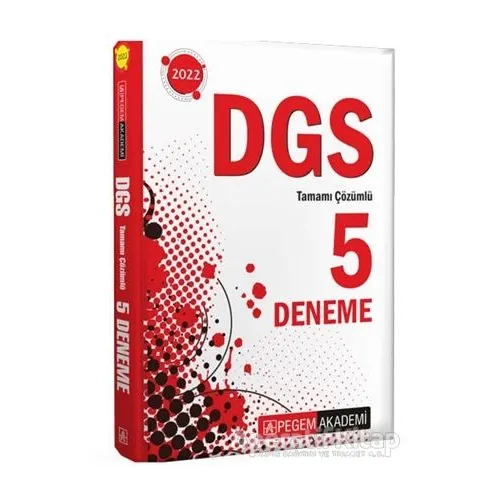 Pegem Akademi 2022 DGS Tamamı Çözümlü 5 Deneme