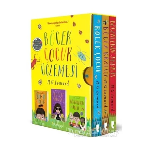 Böcek Çocuk Üçlemesi (3 Kitap Kutulu Set) - M.G. Leonard - Domingo Yayınevi