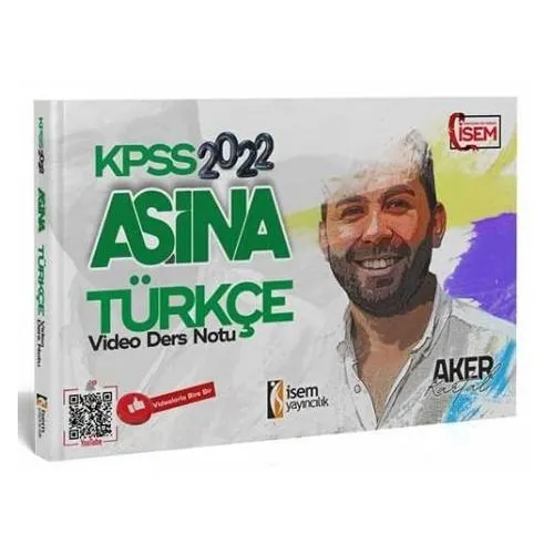 İsem 2022 KPSS Türkçe Aşina Video Ders Notu - Aker Kartal