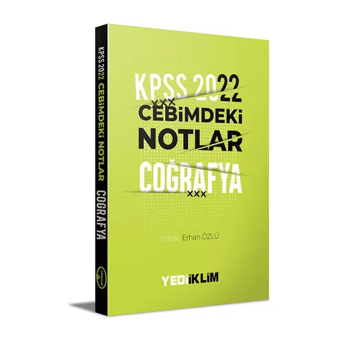 Yediiklim 2022 KPSS Cebimdeki Notlar Coğrafya Kitapçığı