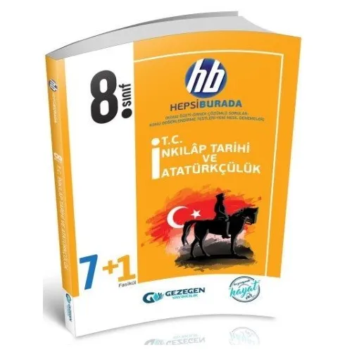 Gezegen 8. Sınıf TC İnkılap Tarihi ve Atatürkçülük 7 + 1 Fasikül
