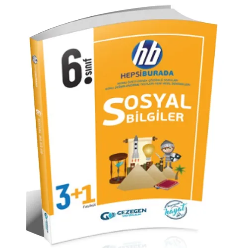 Gezegen 6. Sınıf Sosyal Bilgiler 3 + 1 Fasikül