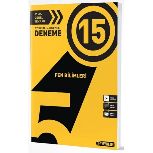Hız Yayınları 5. Sınıf Fen Bilimleri 15 Deneme