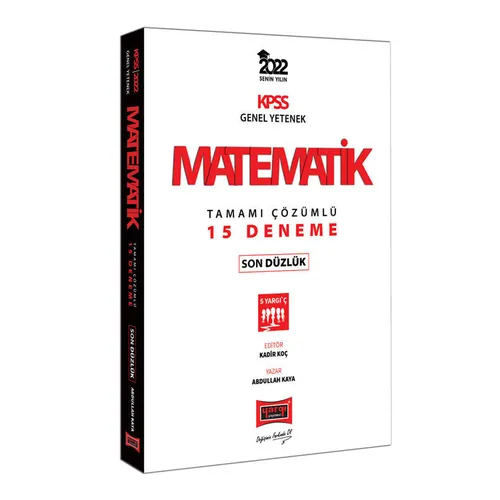 Yargı 2022 KPSS Genel Yetenek Matematik Son Düzlük Tamamı Çözümlü 15 Deneme