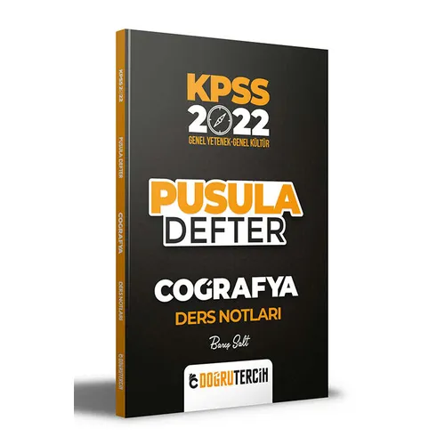 Doğru Tercih 2022 KPSS Coğrafya Pusula Defter Ders Notları