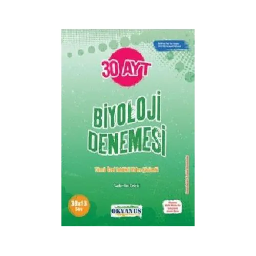Okyanus AYT Biyoloji 30 Denemeleri