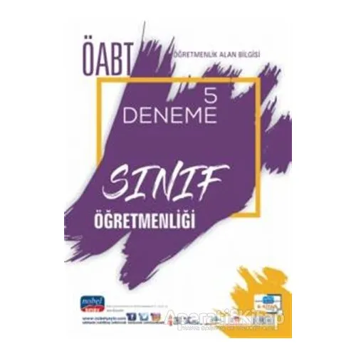 2021 ÖABT Sınıf Öğretmenliği Öğretmenlik Alan Bilgisi 5 Deneme - Kolektif - Nobel Sınav Yayınları