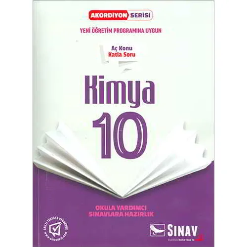Sınav 10.Sınıf Kimya Aç Konu Katla Soru Akordiyon Serisi