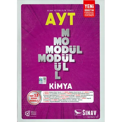 Sınav AYT Kimya 13 Konu Modülü