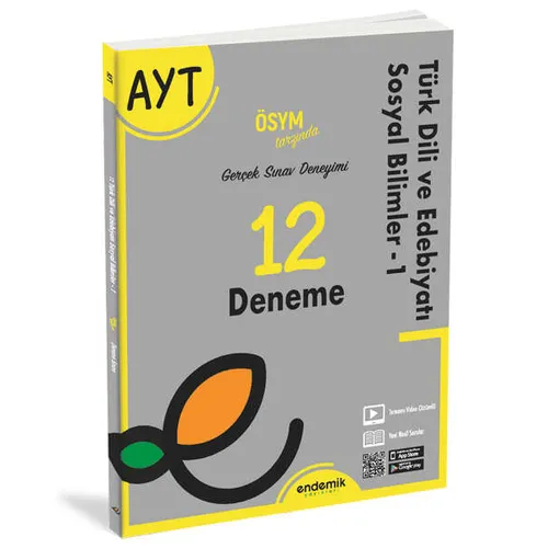 Endemik AYT Türk Dili ve Edebiyatı Sosyal Bilimler 12 Deneme Sınavı