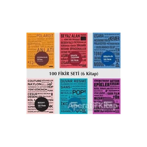 100 Fikir Seti (6 Kitap Takım) - Steven Heller - Literatür Yayıncılık