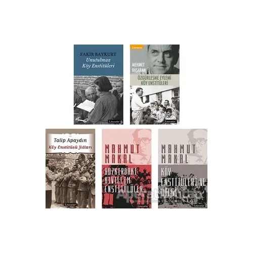 Köy Enstitüleri Seti (5 Kitap Takım) - Fakir Baykurt - Literatür Yayıncılık