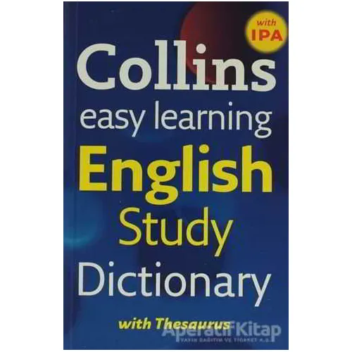 Collins Easy Learning English Study Dictionary with Thesaurus - Kolektif - Collins Yayınları
