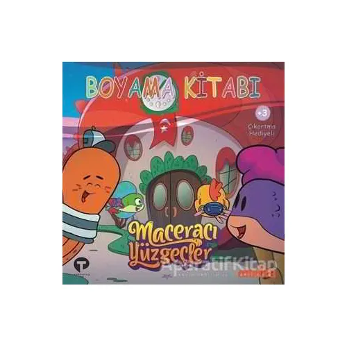 Boyama Kitabı - Maceracı Yüzgeçler 4 - Arzu Demirel Birinci - Turkuvaz Çocuk