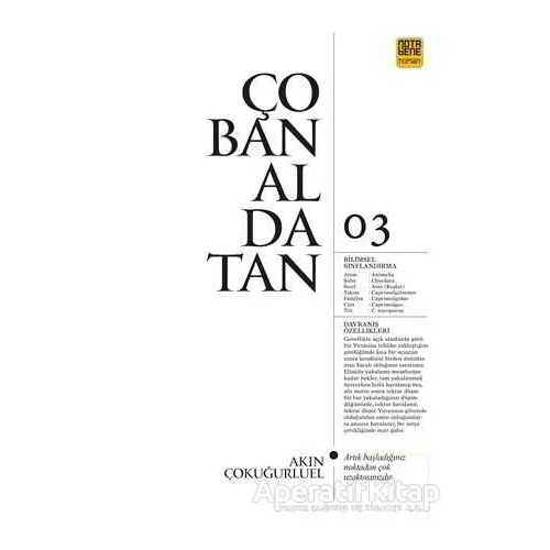Çobanaldatan - Akın Çokuğurluel - Nota Bene Yayınları