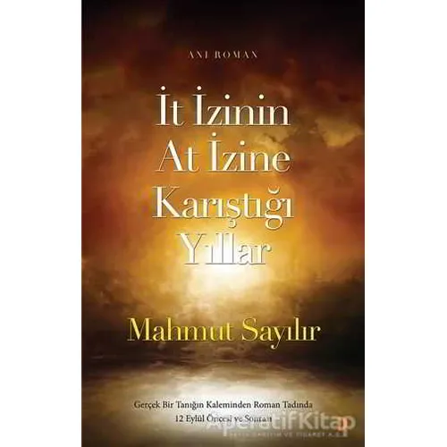 İt İzinin At İzine Karıştığı Yıllar - Mahmut Sayılır - Cinius Yayınları