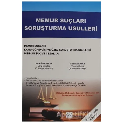 Memur Suçları Soruşturma Usulleri - Fazlı Emektar - Gazi Kitabevi