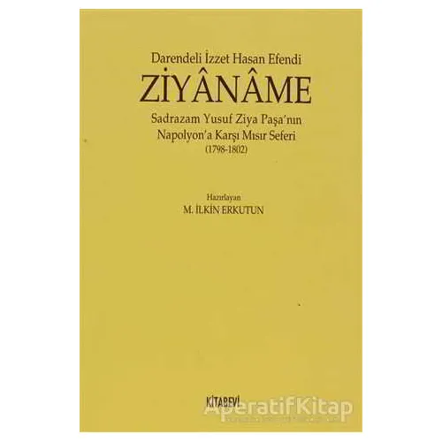 Ziyaname - Darendeli İzzet Hasan Efendi - Kitabevi Yayınları