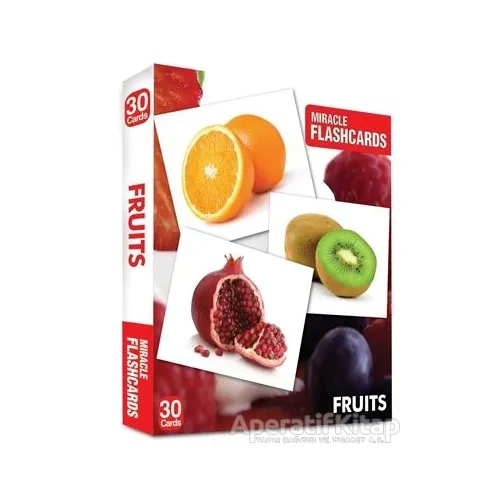 Miracle Flashcards - Fruit Box 30 Cards - Kolektif - MK Publications