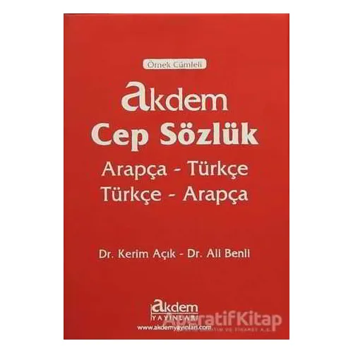 Akdem Cep Sözlük - Ali Benli - Akdem Yayınları
