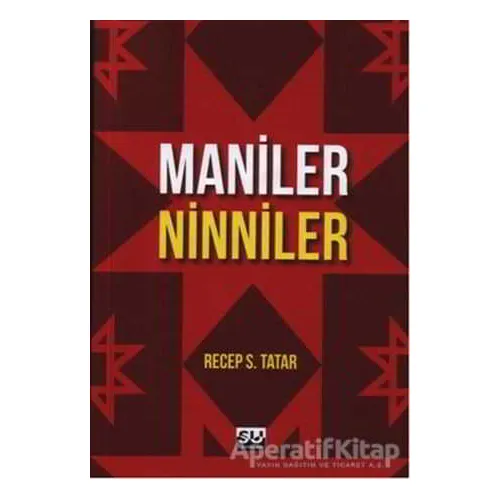 Maniler - Ninniler - Recep S. Tatar - Su Yayınevi