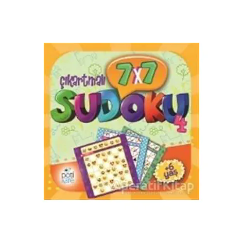7x7 Çıkartmalı Sudoku - 4 (Çıkartmalı) - Kolektif - Pötikare Yayıncılık