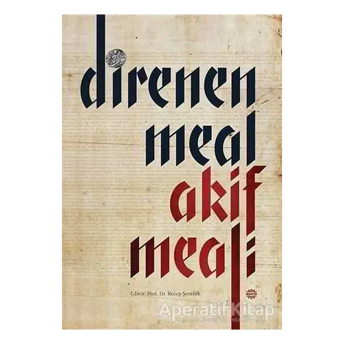 Direnen Meal Akif Meali - Kolektif - Mahya Yayınları