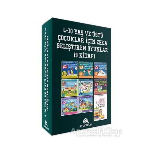 4-10 Yaş ve Üstü Çocuklar İçin Zeka Geliştiren Oyunlar (9 Kitap) - Kolektif - Ekinoks Yayın Grubu