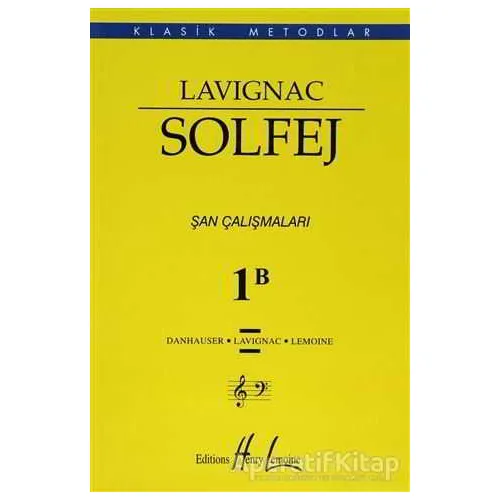 Lavignac Solfej 1B (Büyük Boy) - Danhauser - Porte Müzik Eğitim Merkezi