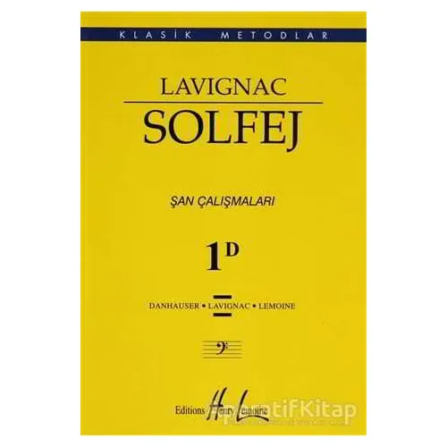 Lavignac Solfej 1D (Küçük Boy) - Danhauser - Porte Müzik Eğitim Merkezi